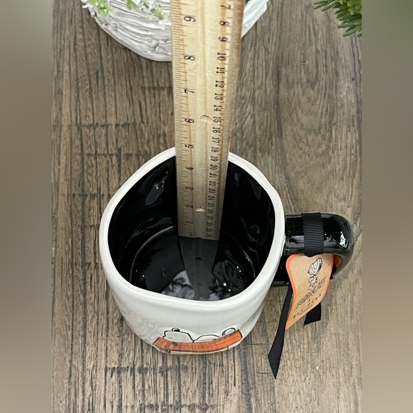 Brand NEW w/Tags Peanuts x Rae Dunn HOME SPOOKY HOME Mug feat. Snoopy 🎃 - Picture 9 of 11